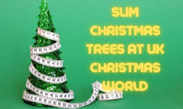 Slim Christmas Trees at UK Christmas World