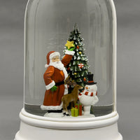 Christmas Santa and Snowman in Dome Magical Water Spinner - 4