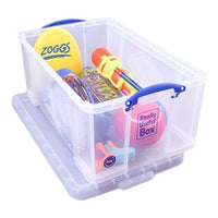 Pack of 2 64 Litre Large Clear Strong Really Useful Christmas Storage Box with Lid - 2