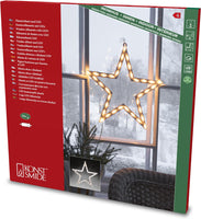 Star Window Silhouette Light with 35 Warm White LED's - 3