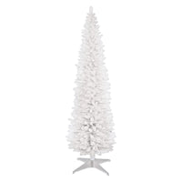 6ft White Pencil Pine Slim Artificial Christmas Tree