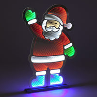 57cm Standing Santa Waving Magical Christmas Infinity Light