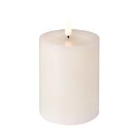 10cm Cream Melted Top LED Flicker Flame Candle - 2