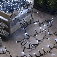 300 Traditional White Firefly Twinkling Christmas Lights - 2