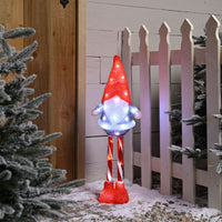 70cm Lit Christmas Acrylic Gonk with Candy Cane Legs with 40 White LED's