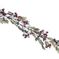 1.8m Mixed Red Berries and Leaves Garland - 2