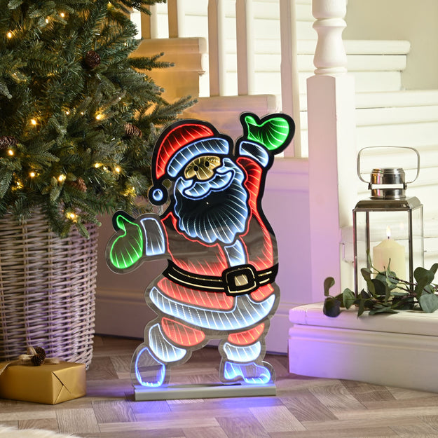 60cm Magical Standing Santa Christmas Infinity Light