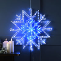 50cm Snowflake Dewdrop Wall Light Silhouette with 260 LED's