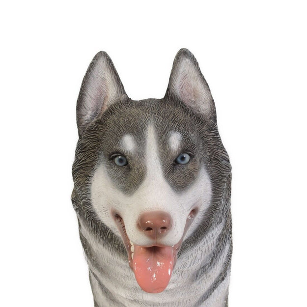 4ft Siberian Husky Commercial Christmas Display Prop