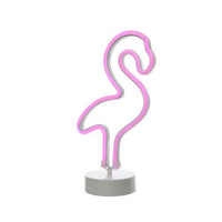 LED Lit Neon Flamingo Sign - 2