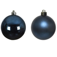 Pack of 10 Night Blue Baubles - 2