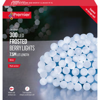 300 White LED Berry Style Multi Action String Light