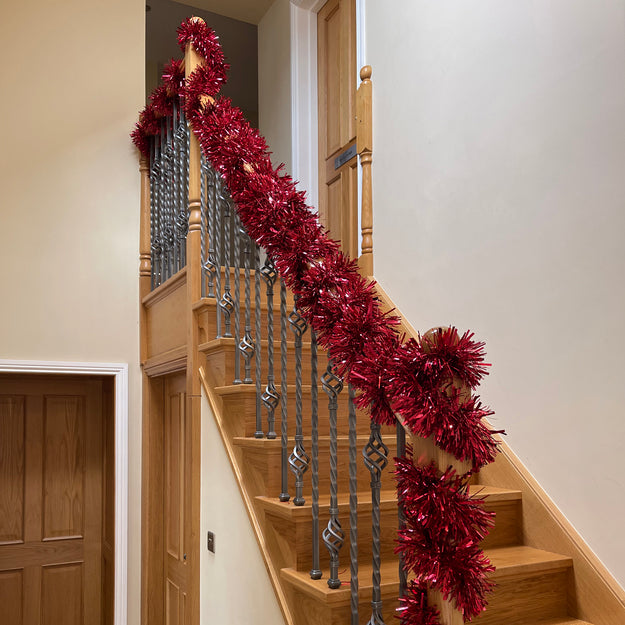 10m Chunky Red Christmas Garland