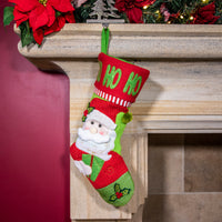 'Ho Ho Ho' Santa Handmade Christmas Stocking