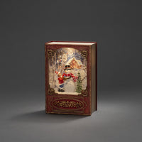 Red Book Magical Water Spinner with Snowman and Child Scene - 3