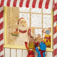 Christmas Candy Shop with Santa and Children Water Spinner - 2