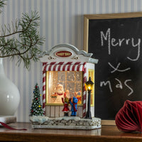 Christmas Candy Shop with Santa and Children Water Spinner