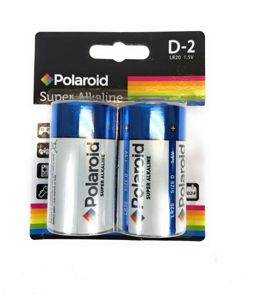 2 Pack of D Cell Super Alkaline Batteries