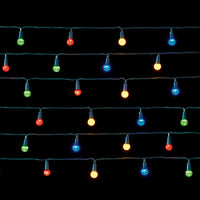 100 Multi Coloured LED Multi Action Pearl Berry String Lights - 2