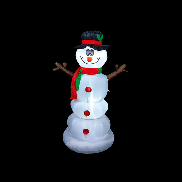 6ft Sherbert The Snowman LED Lit Christmas Inflatable