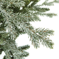 6ft Frozen Spruce Snow Flocked Artificial Christmas Tree - 2